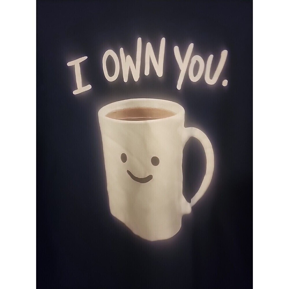Delta Black "I Own You" 100% Cotton Adult T-Shirt Large Cr60 Excellent‎ Coffee